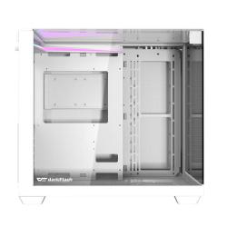 Darkflash Počítačová skříň TH285 se 4 ventilátory (bílá)