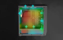 Darkflash Počítačová skříň Water Square 5 (černá)