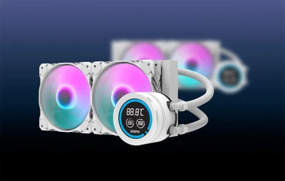 Darkflash DN-D240 White 240mm ARGB vodní chladič procesoru