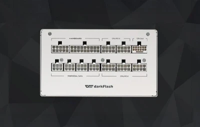 DarkFlash PMT1050 bílý počítačový napájecí zdroj