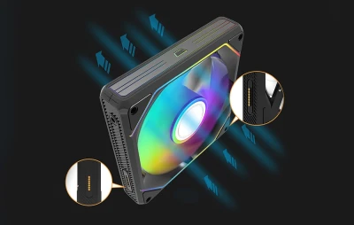 darkFlash Gauss G24 černý počítačový ventilátor
