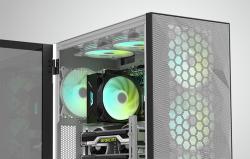 Darkflash Sada počítačových ventilátorů ARGB C6 3v1 120x120 (bílá)