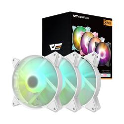 Darkflash Sada počítačových ventilátorů ARGB C6 3v1 120x120 (bílá)