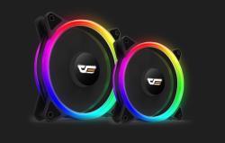Darkflash Sada počítačových ventilátorů ARGB DR12 Pro 3v1 120x120 (černá)