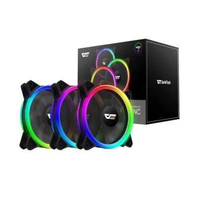 Darkflash Sada počítačových ventilátorů ARGB DR12 Pro 3v1 120x120 (černá) Darkflash Sada počítačových ventilátorů ARGB DR12 Pro 3v1 120x120 (černá)