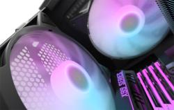 Darkflash Sada počítačových ventilátorů C6, RGB, 3v1 120x120 (černá)