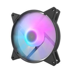 Darkflash Sada počítačových ventilátorů C6, RGB, 3v1 120x120 (černá)