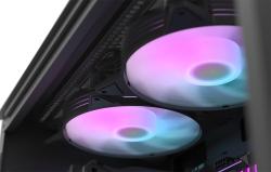 Darkflash Sada počítačových ventilátorů C6, RGB, 3v1 120x120 (černá)