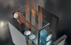 Darkflash Skleněná počítačová skříň DK431 + 4 ventilátory (černá)