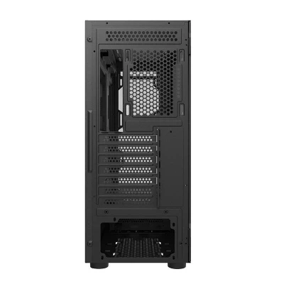 Darkflash Skleněná počítačová skříň DK431 + 4 ventilátory (černá)