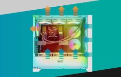 Darkflash Skleněná počítačová skříň DRX90 (bílá)