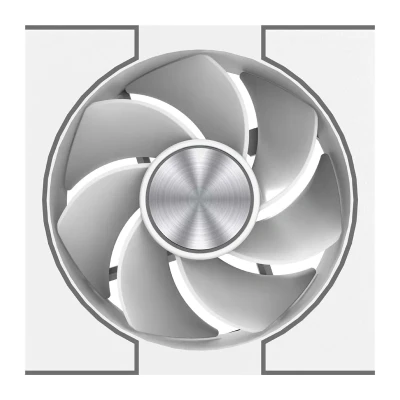 Darkflash DM8 LINE bílý chladicí ventilátor do PC skříně