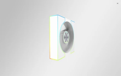Darkflash DM8 LINE bílý chladicí ventilátor do PC skříně