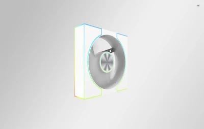 Darkflash DM8 LINE bílý chladicí ventilátor do PC skříně