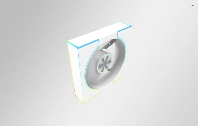Darkflash DM8 LINE bílý chladicí ventilátor do PC skříně