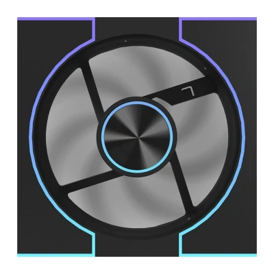 darkFlash DM8 LINE černý PWM ARGB ventilátor