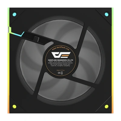 darkFlash DM8 LINE černý PWM ARGB ventilátor