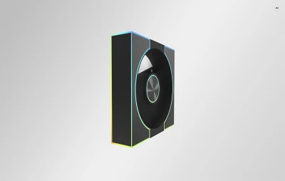 darkFlash DM8 LINE černý PWM ARGB ventilátor