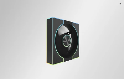 darkFlash DM8 LINE černý PWM ARGB ventilátor