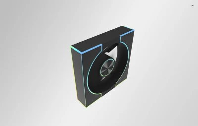 darkFlash DM8 LINE černý PWM ARGB ventilátor