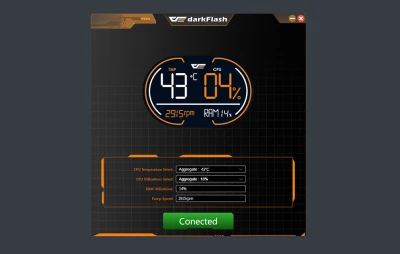 Darkflash DH360D bílé vodní chlazení procesoru
