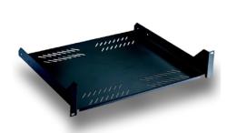 DATACOM 19" Police s perforací 2U 400mm DATACOM 19" Police s perforací 2U 400mm