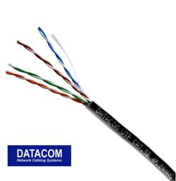 DATACOM OUTDOOR UTP drát CAT5E PE, venkovní, Fca 100m černý DATACOM OUTDOOR UTP drát CAT5E PE, venkovní, Fca 100m černý
