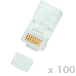 DATACOM Plug UTP CAT6 8p8c- RJ45 drát - 100 pack DATACOM Plug UTP CAT6 8p8c- RJ45 drát - 100 pack