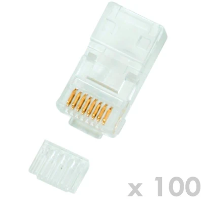 DATACOM Plug UTP CAT6 8p8c- RJ45 drát - 100 pack DATACOM Plug UTP CAT6 8p8c- RJ45 drát - 100 pack