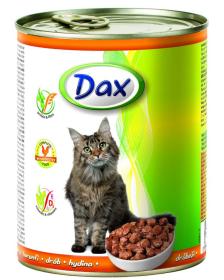 Dax Cat kousky drůbeží, konzerva 830 g (bal. 12 ks) Dax Cat kousky drůbeží, konzerva 830 g (bal. 12 ks)