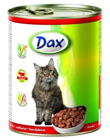 Dax Cat kousky hovězí, konzerva 830 g (bal. 12 ks) Dax Cat kousky hovězí, konzerva 830 g (bal. 12 ks)