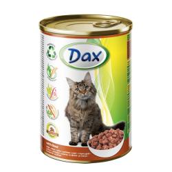 Dax Cat kousky játra, konzerva 415 g (bal. 24 ks) Dax Cat kousky játra, konzerva 415 g (bal. 24 ks)