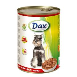Dax Dog kousky hovězí, konzerva 415 g (bal. 24 ks)