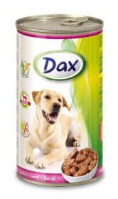 Dax Dog kousky telecí, konzerva 1240 g