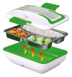 De Gusto Ohřívací box na jídlo WARMY 12V/230V - zelená
