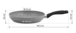 De Gusto Pánev STONITE 24 cm s odnímatelnou rukojetí