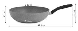 De Gusto Wok pánev STONITE 30 cm s odnímatelnou rukojetí