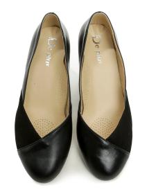 De plus 9818-K-3060 černé dámské nadměrné lodičky šíře K