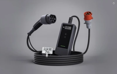 DEPOW deM2D11B10 11 kW, kabel 7 m přenosná nabíječka pro elektromobily