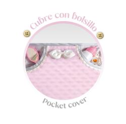 Decuevas Kočárek Reborn 2025 skládací s taškou pro panenku miminko