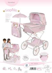 Decuevas Kočárek Reborn 2025 skládací s taškou pro panenku miminko