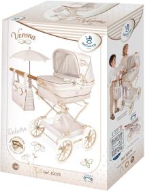 Decuevas Kočárek Reborn Verona se slunečníkem pro panenku miminko