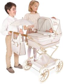 Decuevas Kočárek Reborn Verona se slunečníkem pro panenku miminko