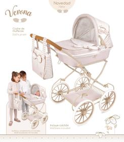 Decuevas Kočárek Verona 2024 skládací s taškou pro panenku miminko