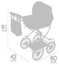 Decuevas Kočárek Verona 2024 skládací s taškou pro panenku miminko