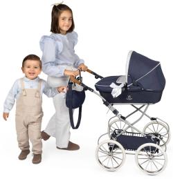 Decuevas Kočárek Vintage 2025 skládací s taškou pro panenku miminko