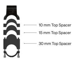 Deda Elementi Deda PRO Parabolica/fastblack 31,7mm podložky (VÝPREDAJ)