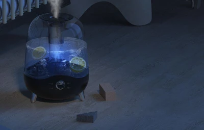 Deerma F327W černo-průhledný ultrazvukový zvlhčovač vzduchu