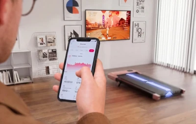 DeerRun Q2 Urban Plus růžový elektrický běžecký pás