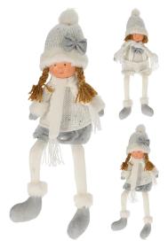 Dekorace Dívka/chlapec 45cm BÍ/STŘ mix Dekorace Dívka/chlapec 45cm BÍ/STŘ mix